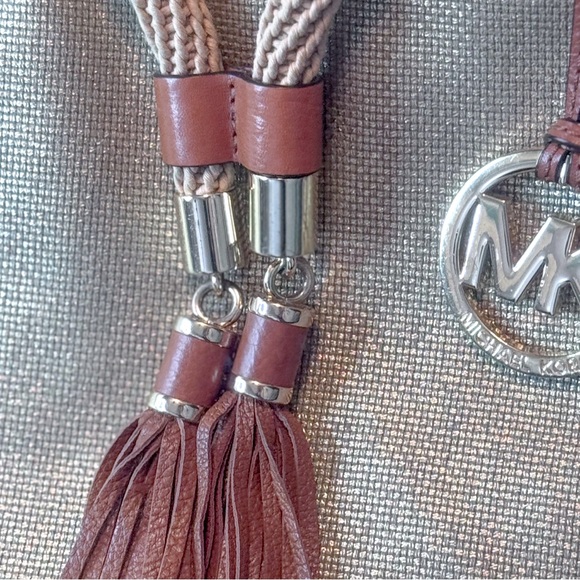 MICHAEL Michael Kors Metallic Gold Rope Tassel Shoulder Bag - Picture 13 of 16